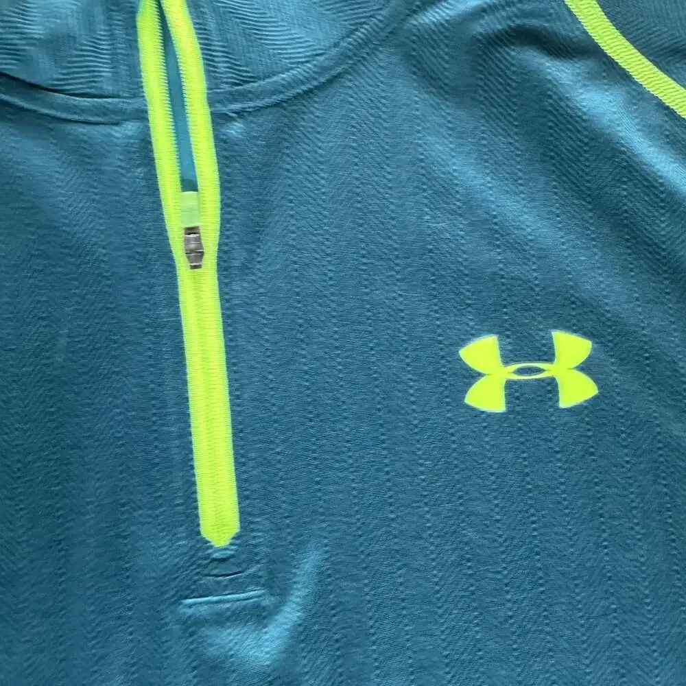 Under Armour Quarter Zip Pullover Mens XL Teal